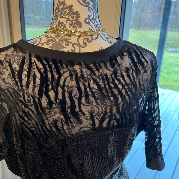 NWT. Miss Me Black sequin gorgeous top. - Picture 7 of 9